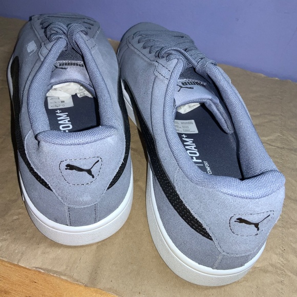 PUMA SMASH 3.0 Grey Puma low top suede Sneakers Men's Sz 12 style 390984 08 - Picture 4 of 6